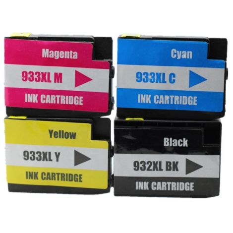 Cartuş HP 932 XL + 933 XL (C2P42AE), CMYK, pachet de patru, multipack, alternativ