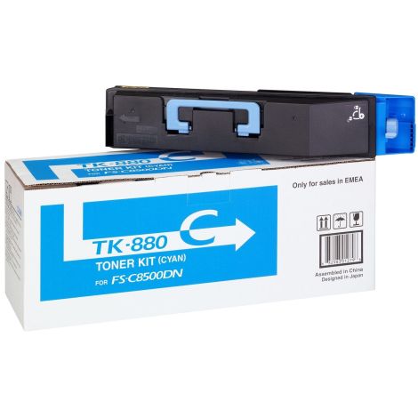 Toner Kyocera TK-880C, 1T02KACNL0, azuriu (cyan), original