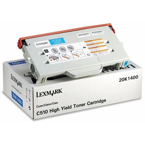 Toner Lexmark 20K1400 (C510), azuriu (cyan), original