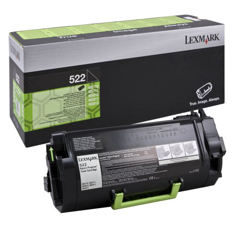 Toner Lexmark 522, 52D2000 (MS810, MS811, MS812), negru (black), original