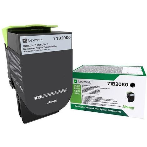 Toner Lexmark 71B20K0 (CS317, CS417, CS517), negru (black), original