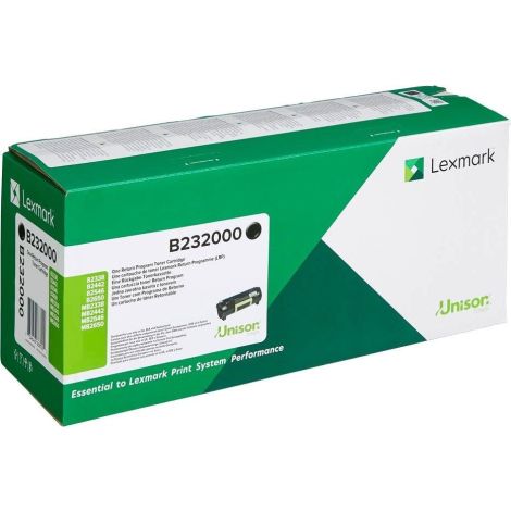 Toner Lexmark B232000 (B2338, B2442, B2546, B2650, MB2338, MB2442, MB2546, MB2650), negru (black), original