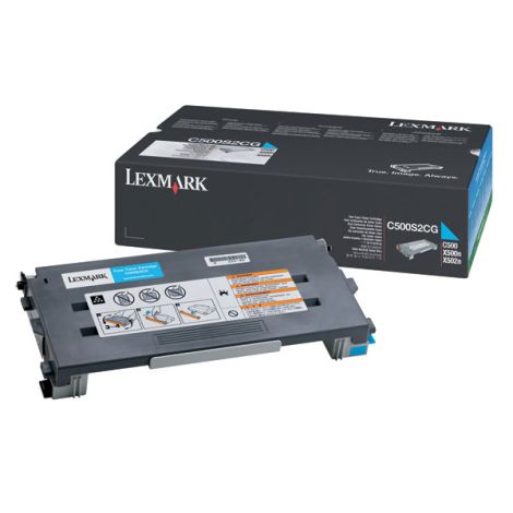 Toner Lexmark C500S2CG (C500n), azuriu (cyan), original