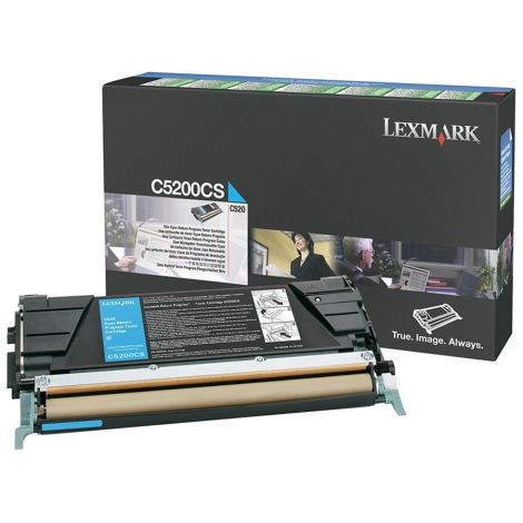 Toner Lexmark C5200CS (C530), azuriu (cyan), original