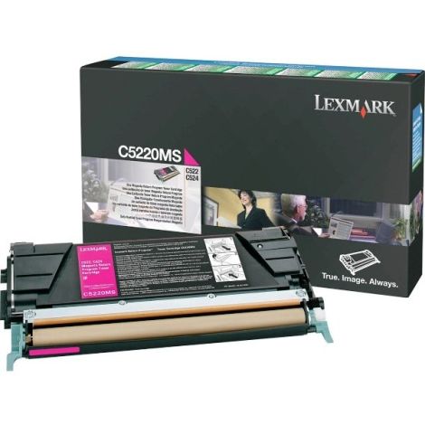 Toner Lexmark C5220MS (C522, C524, C530, C532, C534), purpuriu (magenta), original