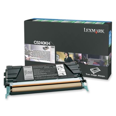 Toner Lexmark C5240KH (C524, C534), negru (black), original