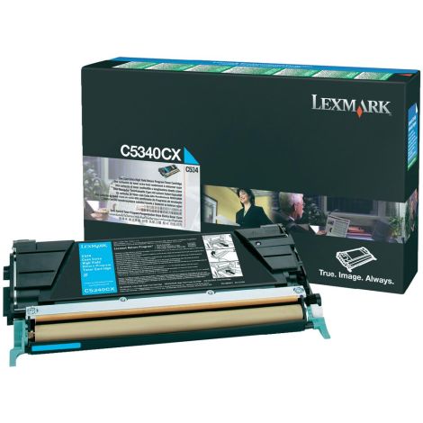 Toner Lexmark C5340CX (C534), azuriu (cyan), original