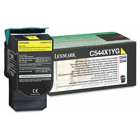 Toner Lexmark C544X1YG (C544, X544, X546), galben (yellow), original