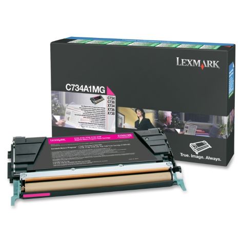 Toner Lexmark C734A1MG (C734, C736, X734, X736, X738), purpuriu (magenta), original