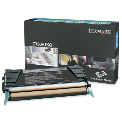 Toner Lexmark C736H1KG (C736, X736, X738), negru (black), original