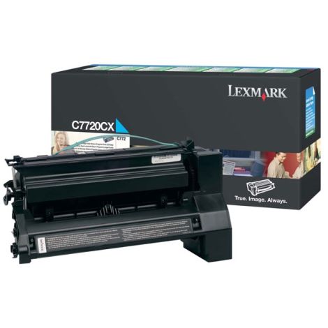 Toner Lexmark C7720CX (C772, X772), azuriu (cyan), original