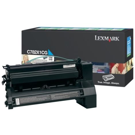 Toner Lexmark C782X1CG (C782, X782), azuriu (cyan), original