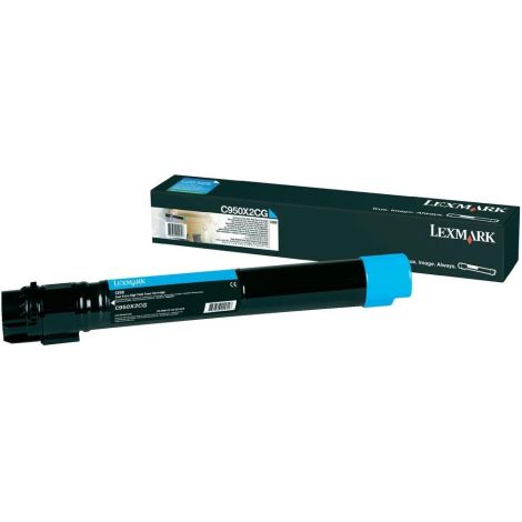 Toner Lexmark C950X2CG (C950), azuriu (cyan), original