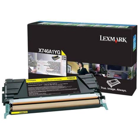 Toner Lexmark X746A1YG (X746, X748), galben (yellow), original