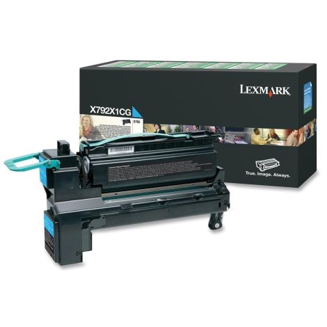 Toner Lexmark X792X1CG (X792), azuriu (cyan), original