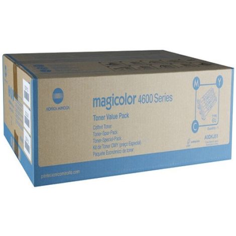 Toner Konica Minolta A0DKJ51 (MagiColor 4650), CMY, pachet de trei, multipack, original