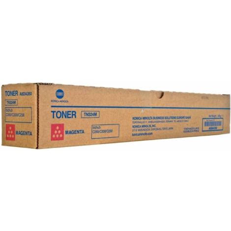 Toner Konica Minolta TN324M, A8DA350, purpuriu (magenta), original