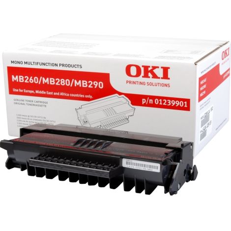 Toner OKI 01239901 (MB260, MB280, MB290), negru (black), original