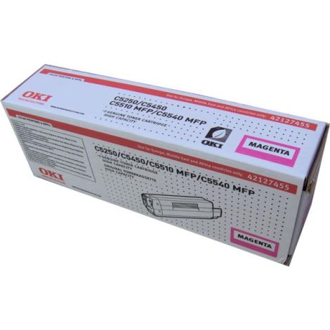 Toner OKI 42127455 (C5250, C5450, C5500, C5510, C5540), purpuriu (magenta), original