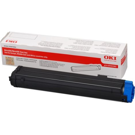 Toner OKI 43502302 (B4400, B4600), negru (black), original