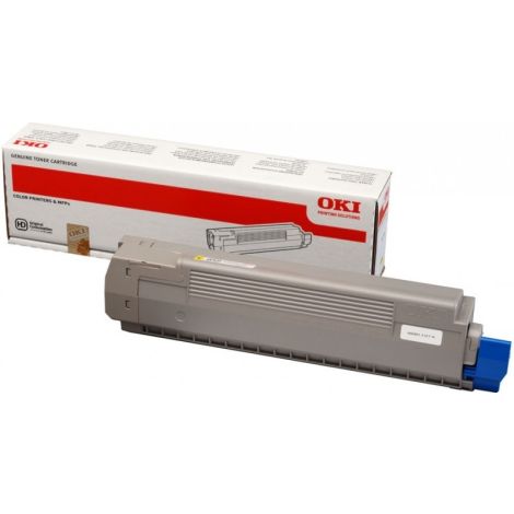 Toner OKI 44643001 (C801, C821), galben (yellow), original