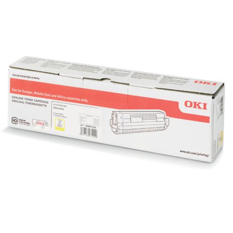 Toner OKI 46861305, C834, C844, galben (yellow), original