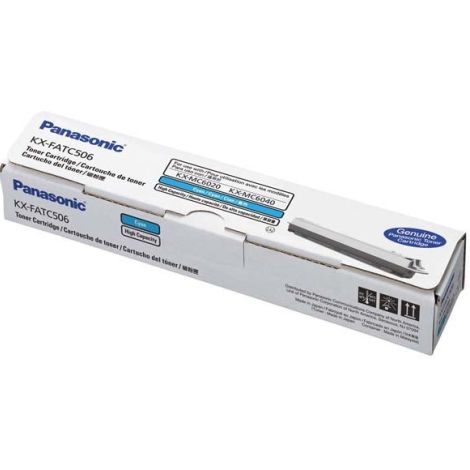 Toner Panasonic KX-FATC506, azuriu (cyan), original