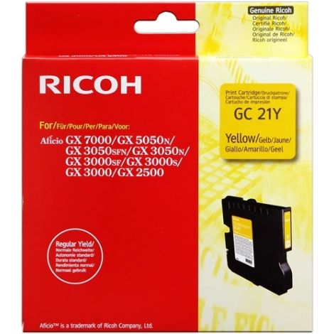 Cartuş Ricoh GC21Y, 405535, galben (yellow), original