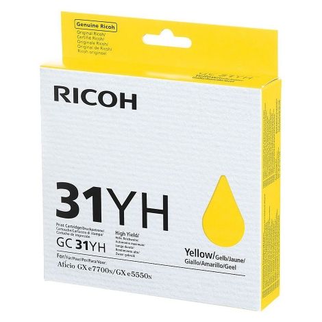 Cartuş Ricoh GC31HY, 405704, galben (yellow), original