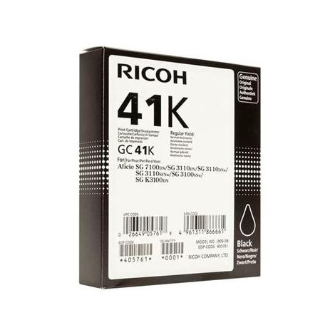 Cartuş Ricoh GC41HK, 405761, negru (black), original