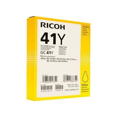 Cartuş Ricoh GC41HY, 405764, galben (yellow), original