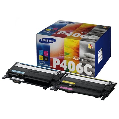 Toner Samsung CLT-P406C, CMYK, pachet de patru, multipack, original